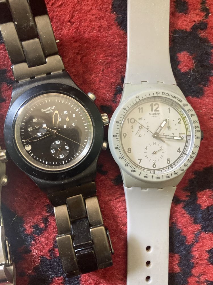 Seis Relogios da Swatch Swiss