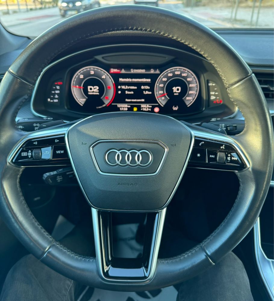 Volante original Audi A6 com patilhas. Como NOVO