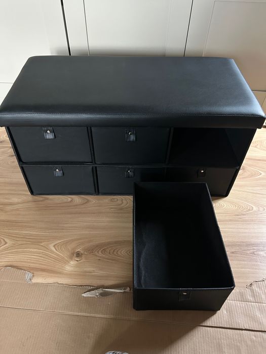 Pufa siedzisko z 6 szufladami