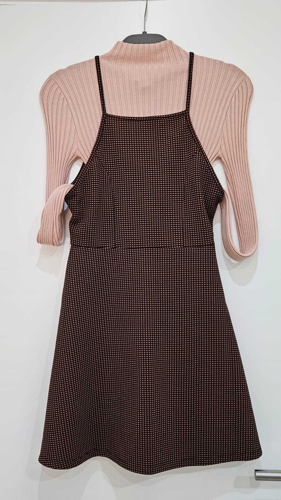 Linda Jardineira, Vestido Marrom Forever 21 (s) (desconto: 55% off)