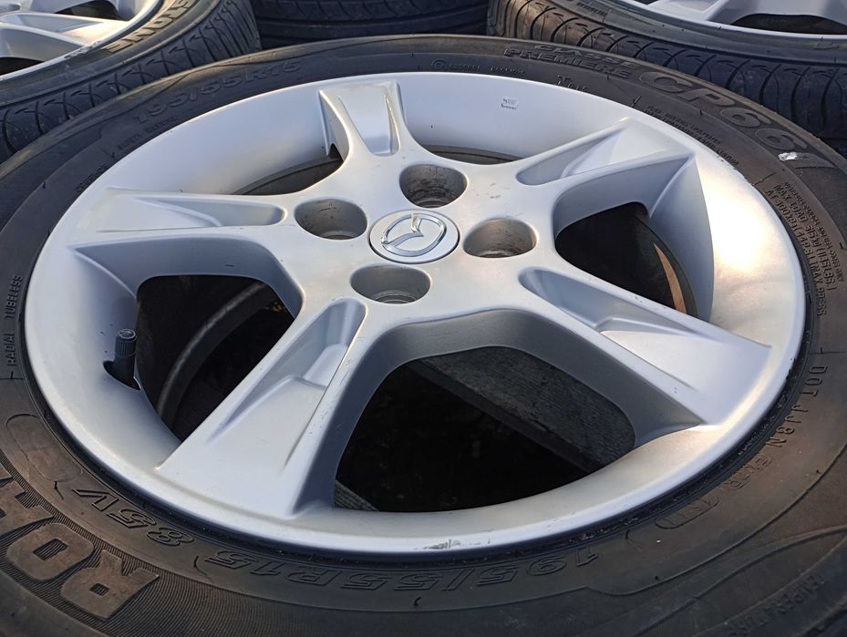 Alufelgi 15 cali 4x100 Mazda 2 Toyota Aygo Citroen C1 opony letnie