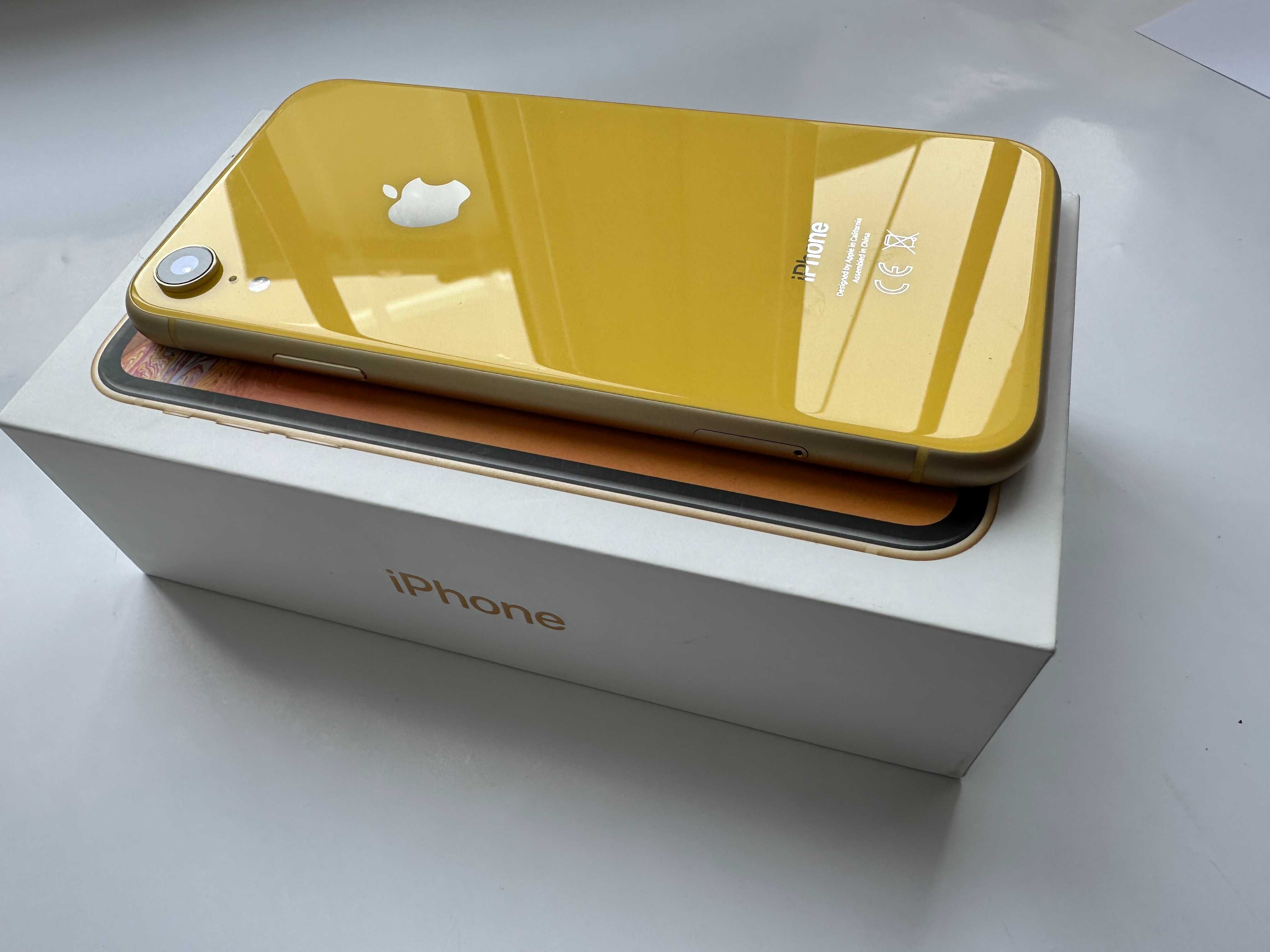 iPhone XR, Yellow, 64 GB, gwarancja