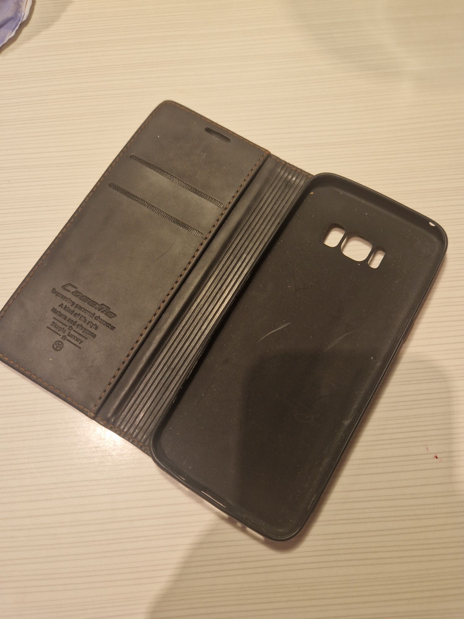 Skórzane etui case Samsung Galaxy S8 z klapką