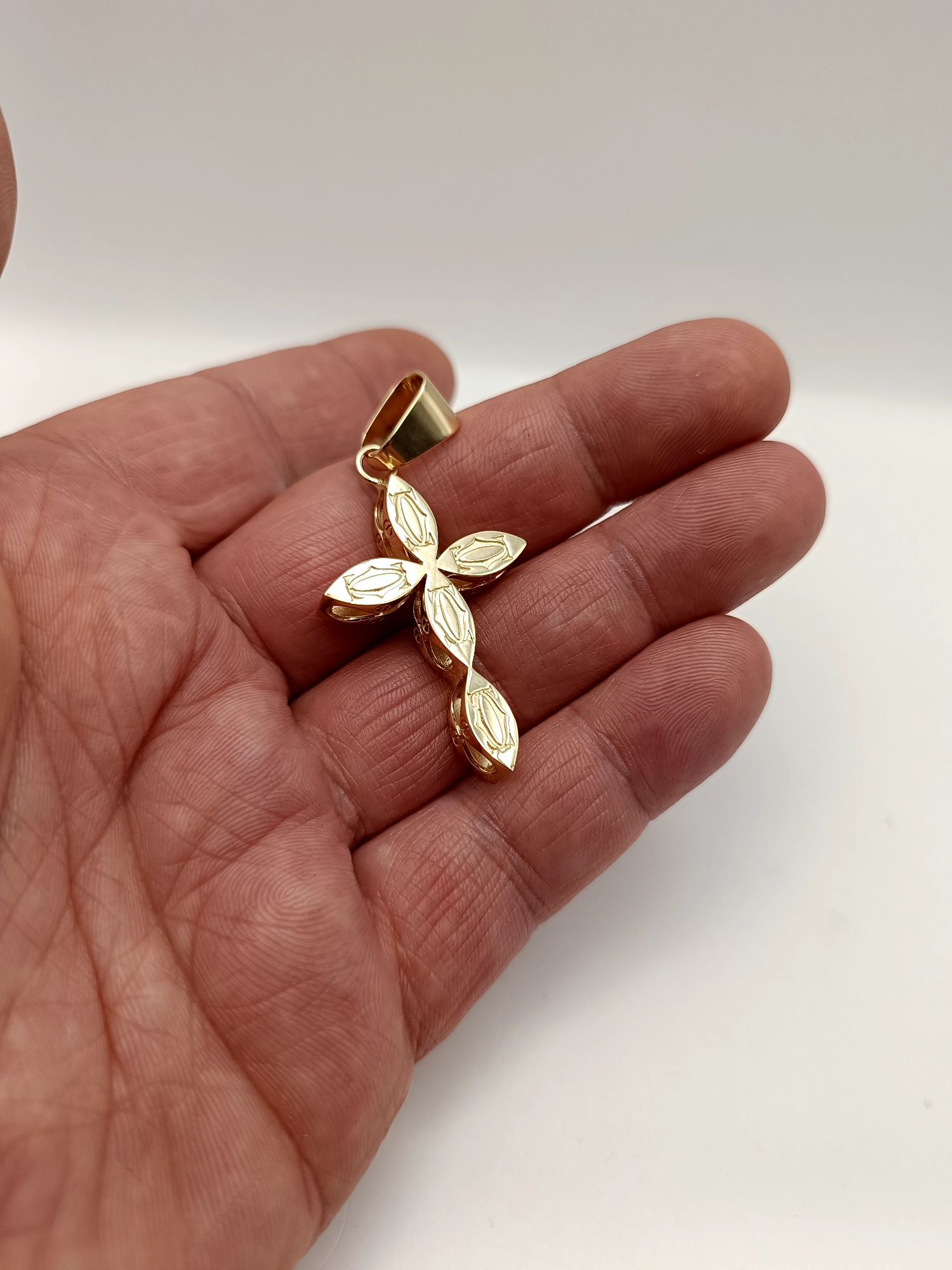 Złoty Krzyż Cartier Pr.585 14 K Nowy