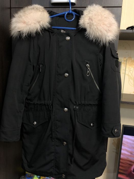 Парка-трансформер демисезонная!С песцом!