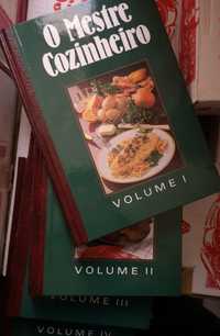 O Mestre Cozinheiro, 4 volumes de culinária, gastronomia - NOVOS