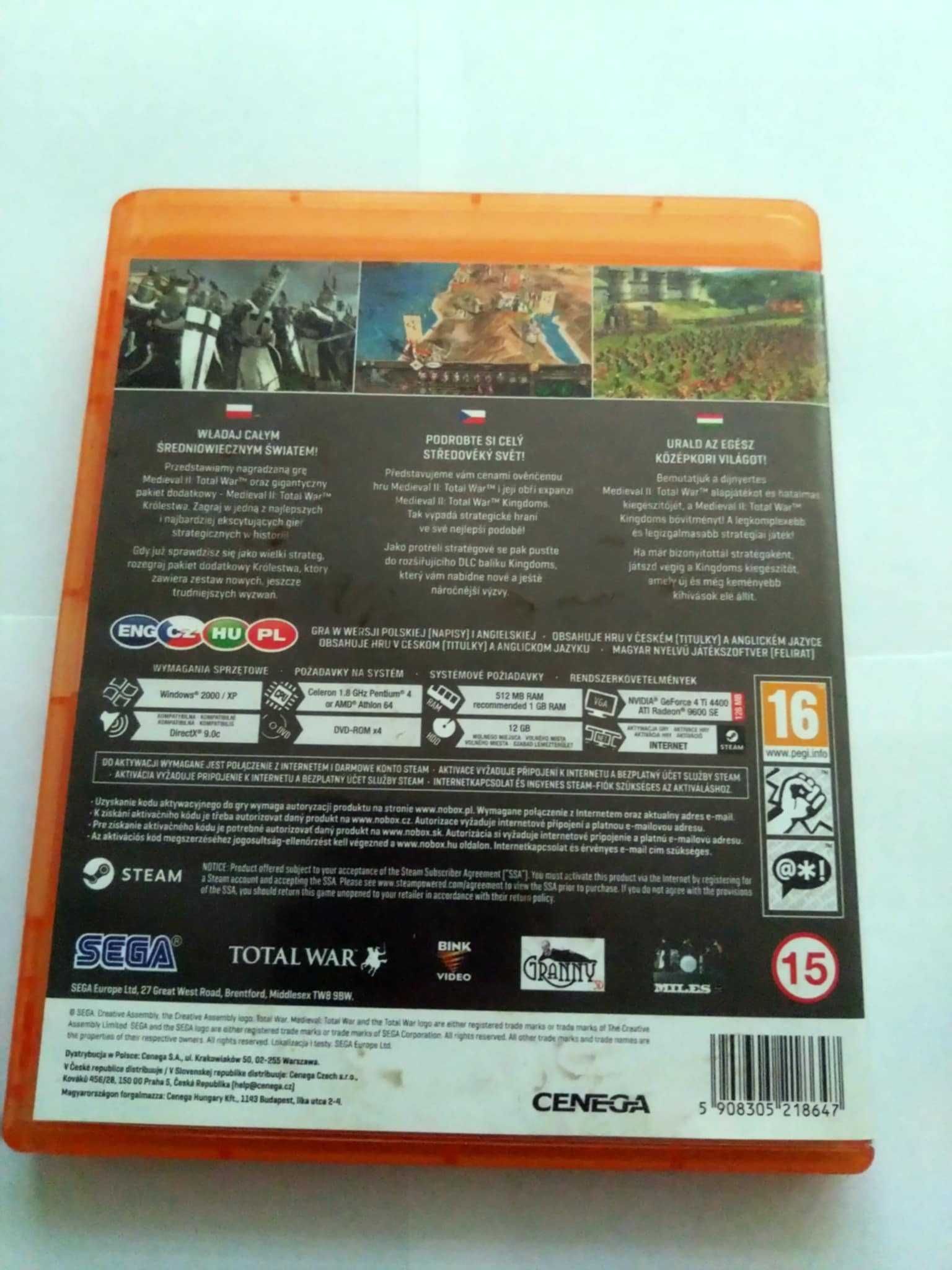 Medieval II Total War Złota Edycja pudełko kolekcjonerskie PC DVD