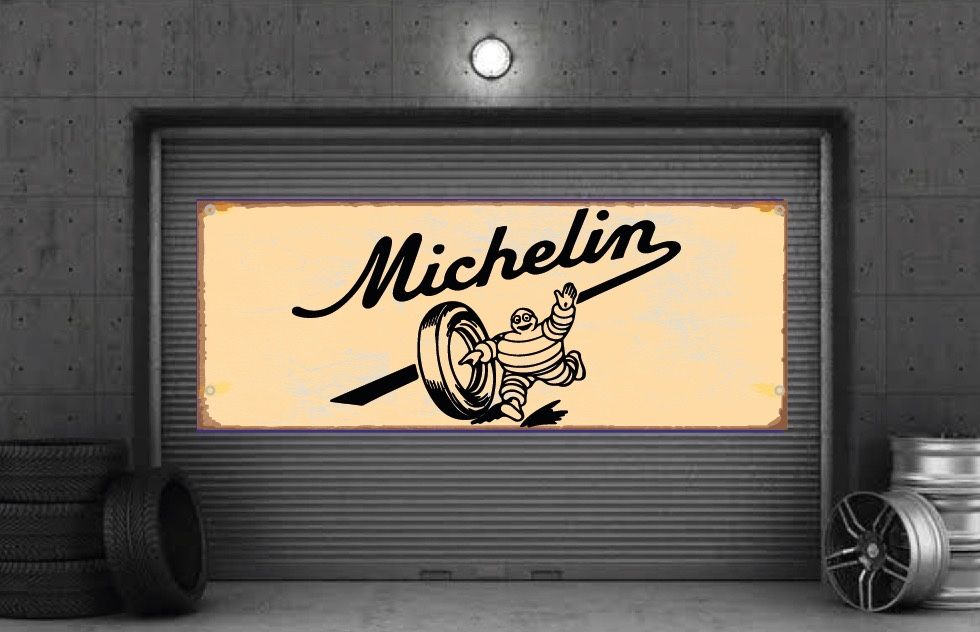 Baner plandeka 150x80cm Michelin Retro logo 1894’