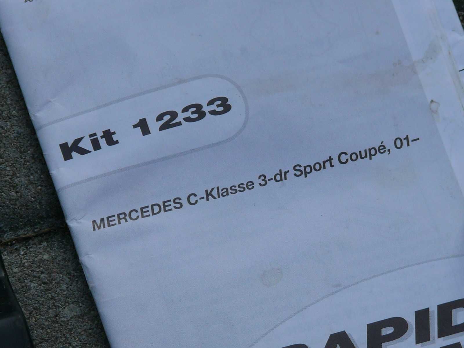THULE Bagażnik dachowy Mercedes C-klasa 3dr 4dr A-klasa Rapid System