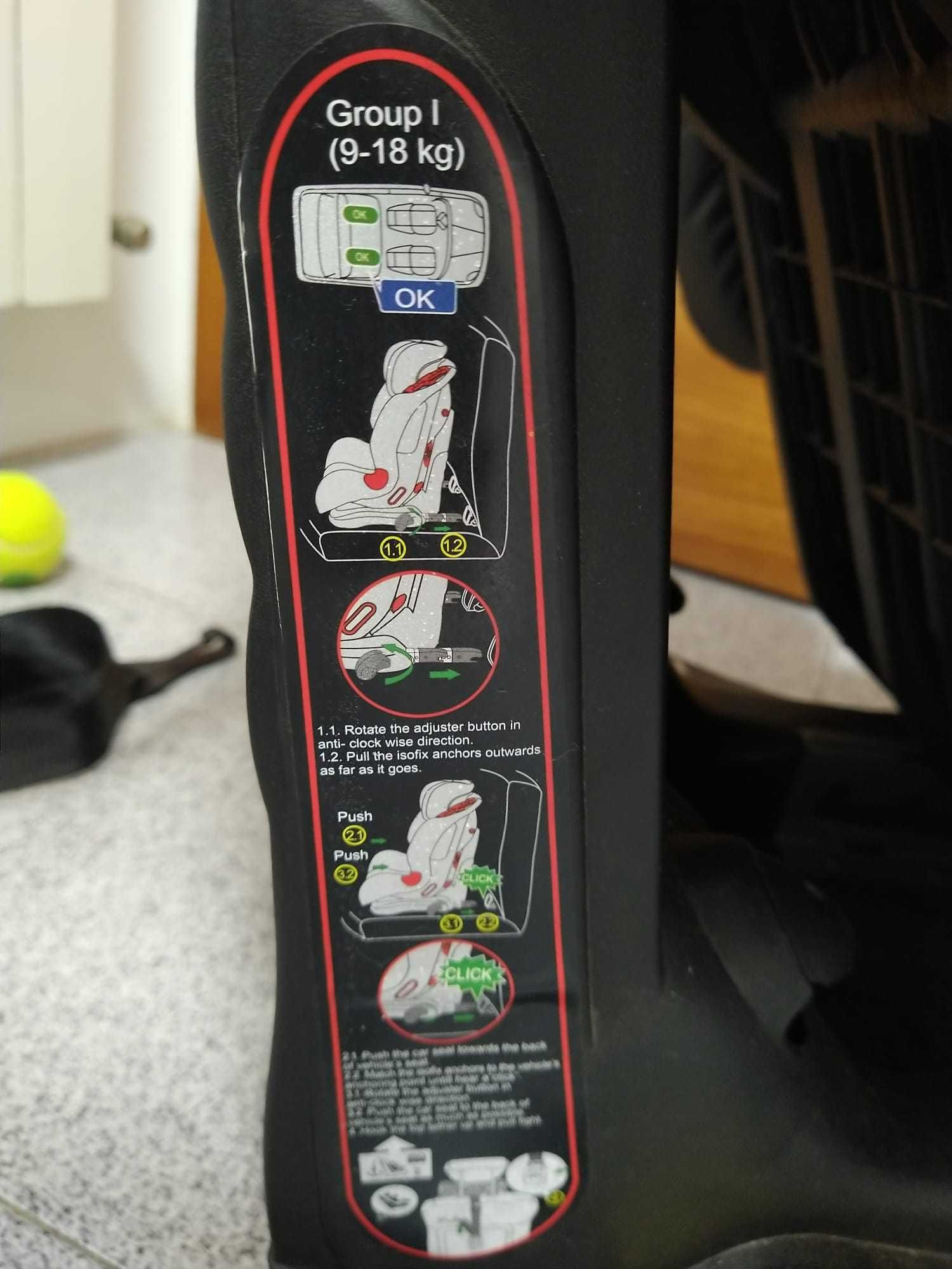 Cadeira auto sps sistema isofix