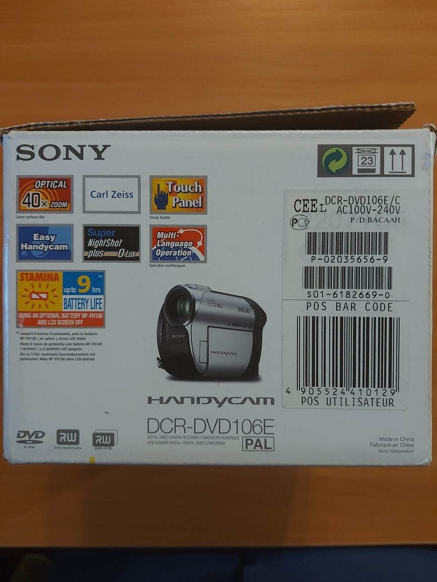 Камера SONY  DCR-DVD 106E