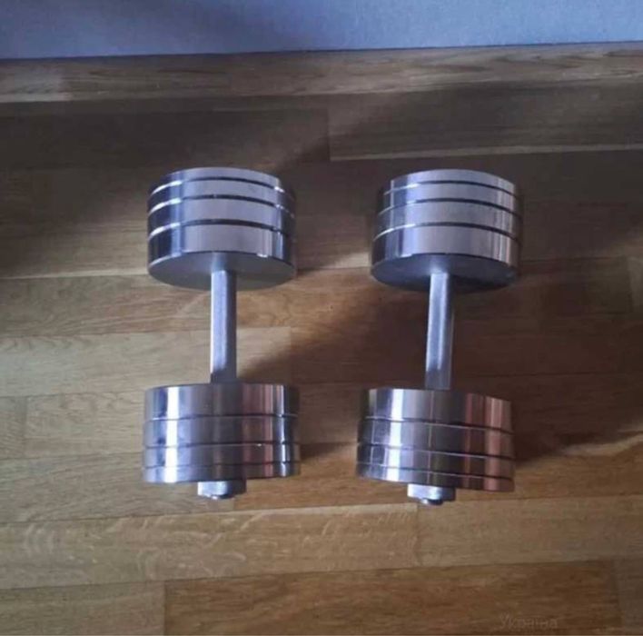 Металеві Гантелі розбірні сталеві 10 до 70КГ 1/2шт 14 20 30 40 гантели