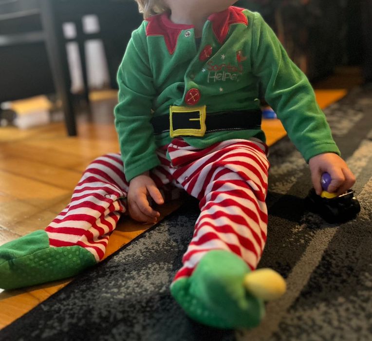 Ubranko Elfa z czapką - 80