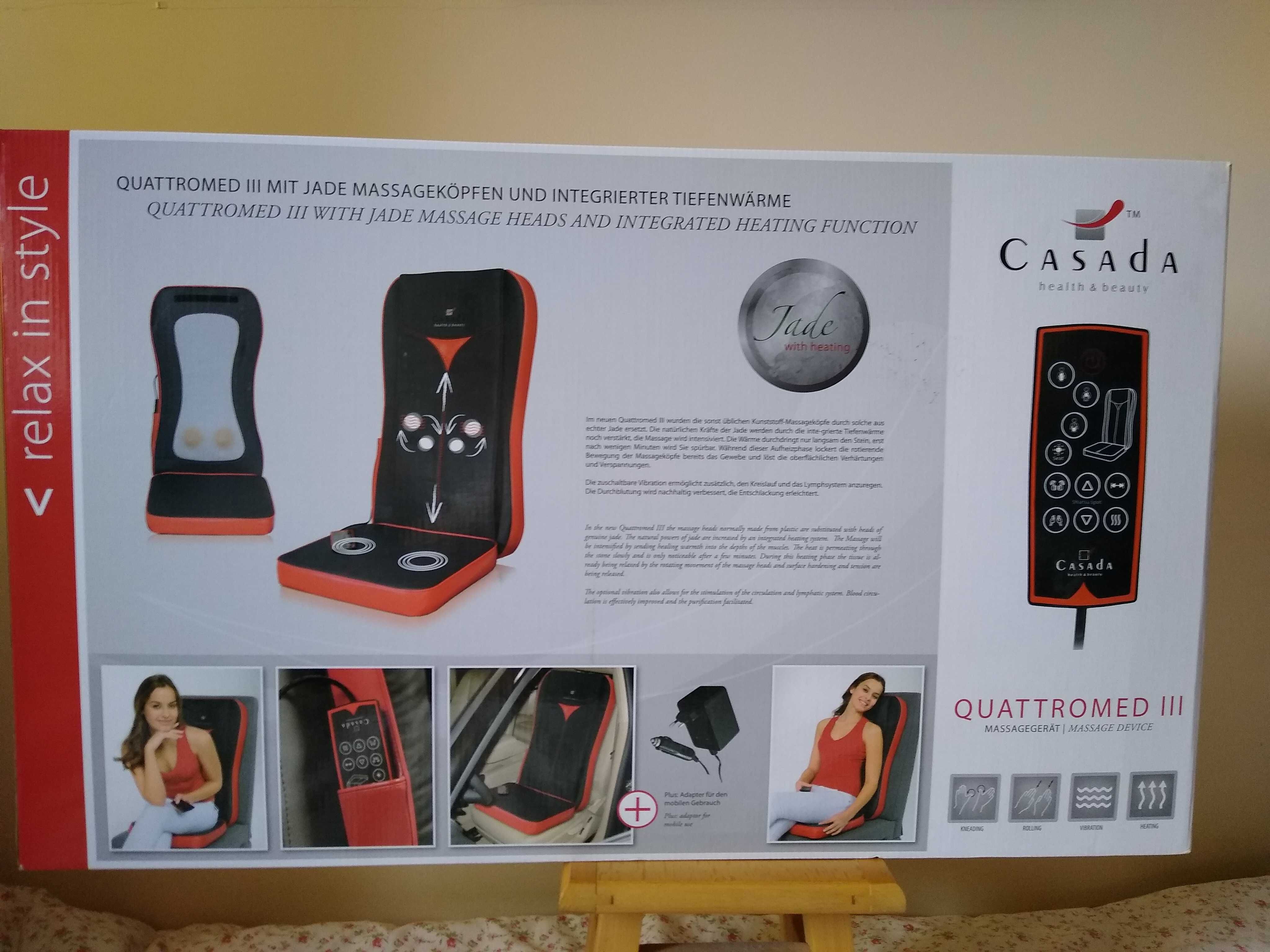 mata do masażu Casada Quattromed III, nakładany na fotel nowy