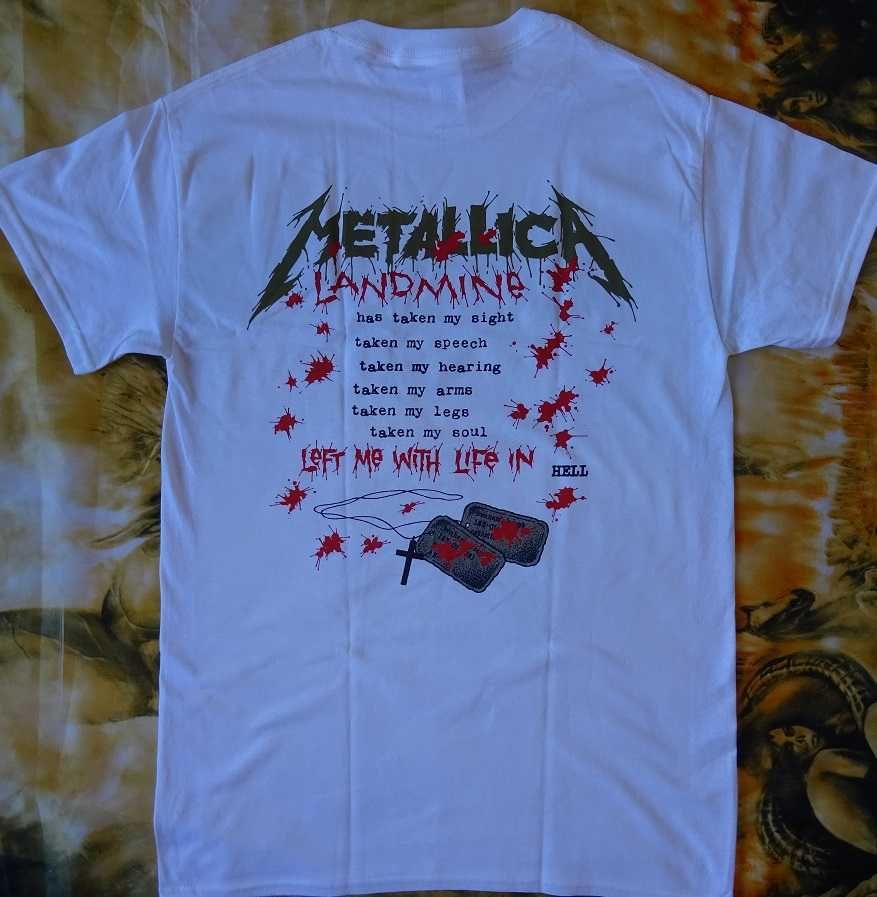 Metallica And Justice For All One Landmine Oryginał T-Shirt Koszulka