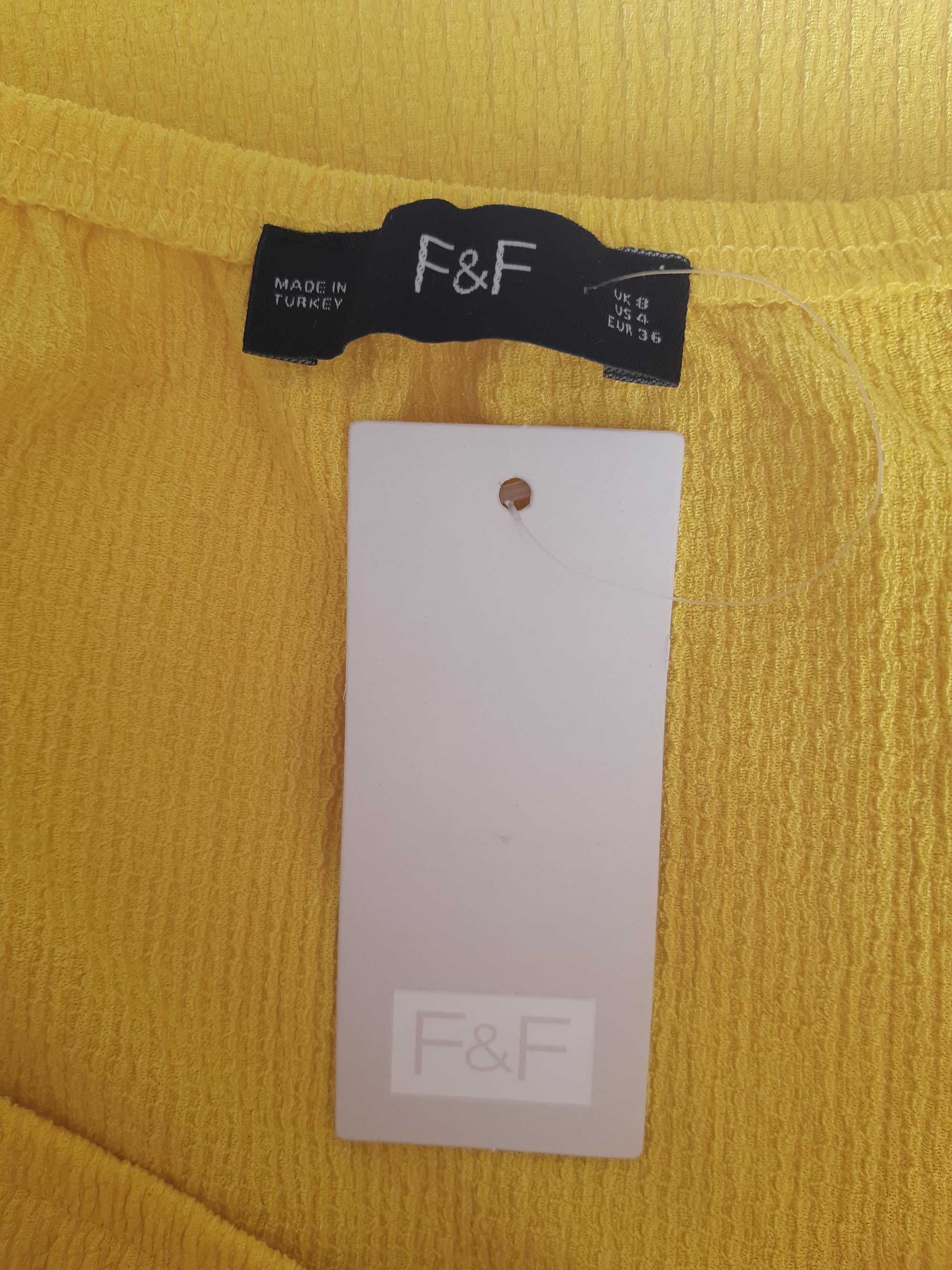 Платье на пуговичках под поясок, ткань жатка f&f
