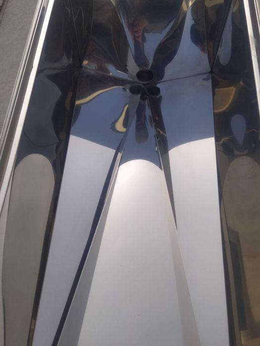 Stół dwustanowiskowy do odsklepiania ramek 1m sito pokrywa nierdzewny