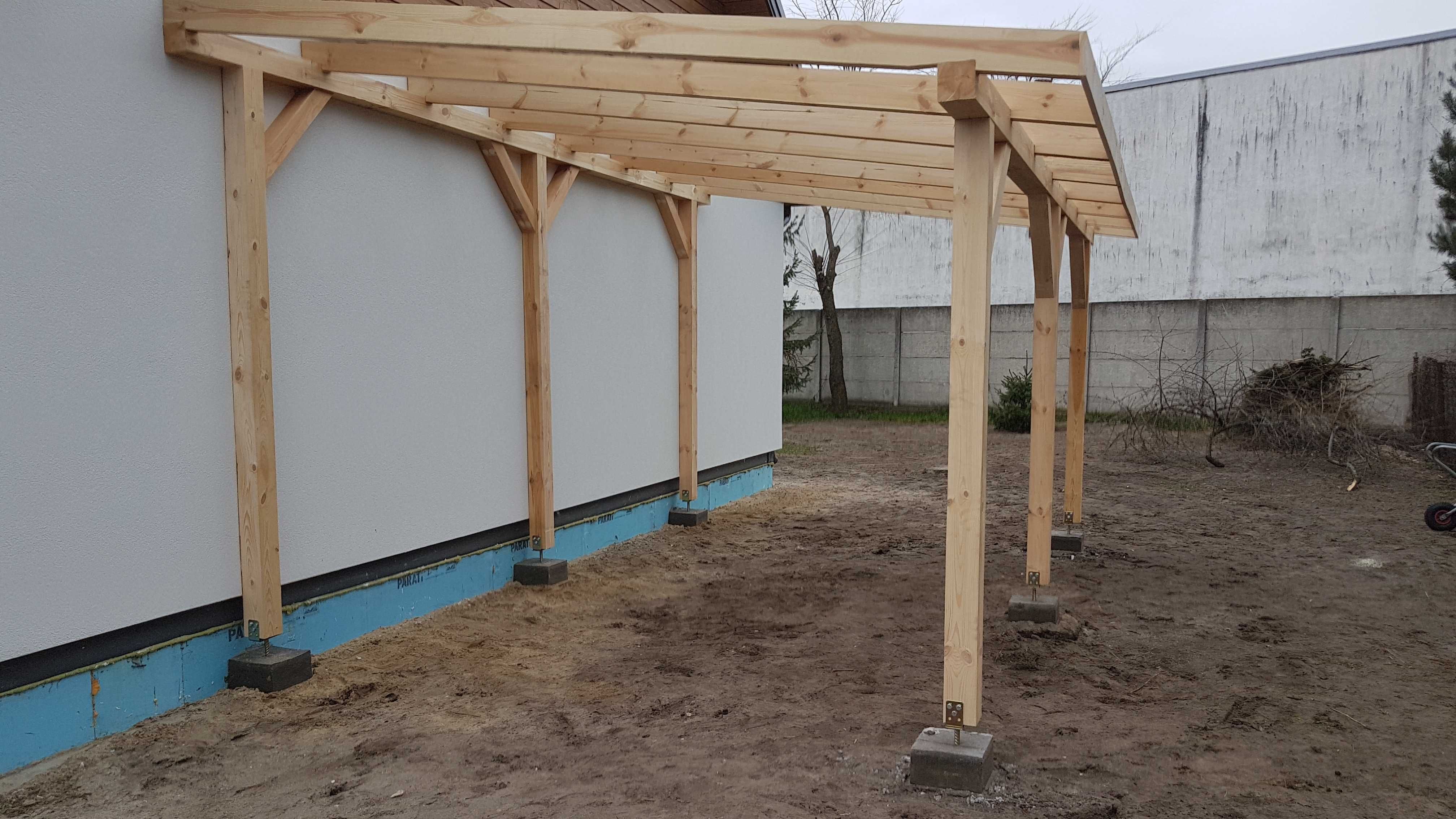Altana Wiata Garażowa Carport 360 x 560 cm jednospadowa