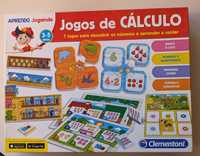 "Jogos de Cálculo" Clementoni -conjunto de puzzles e loto para criança