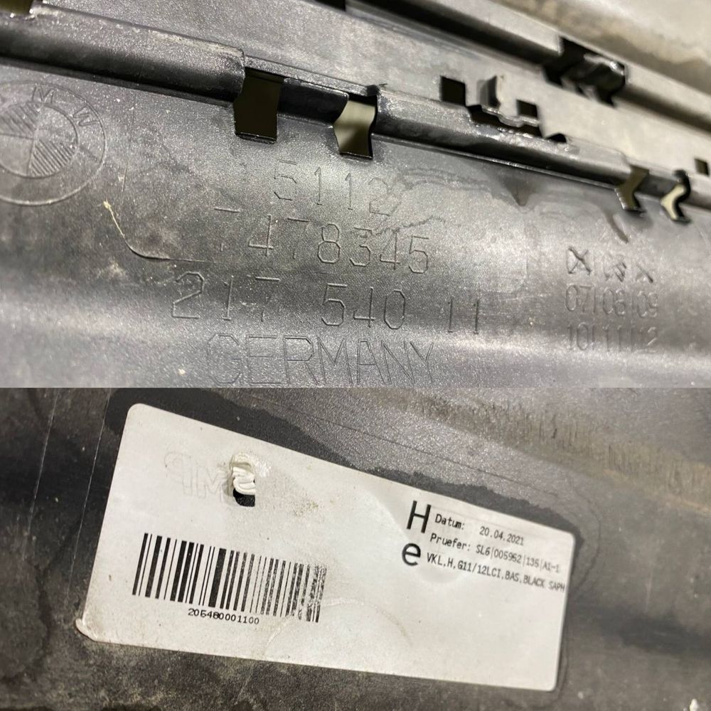 Бампер передний BMW 7 G11 G12 LCI ( 2019 2020 2021 2022 г.)