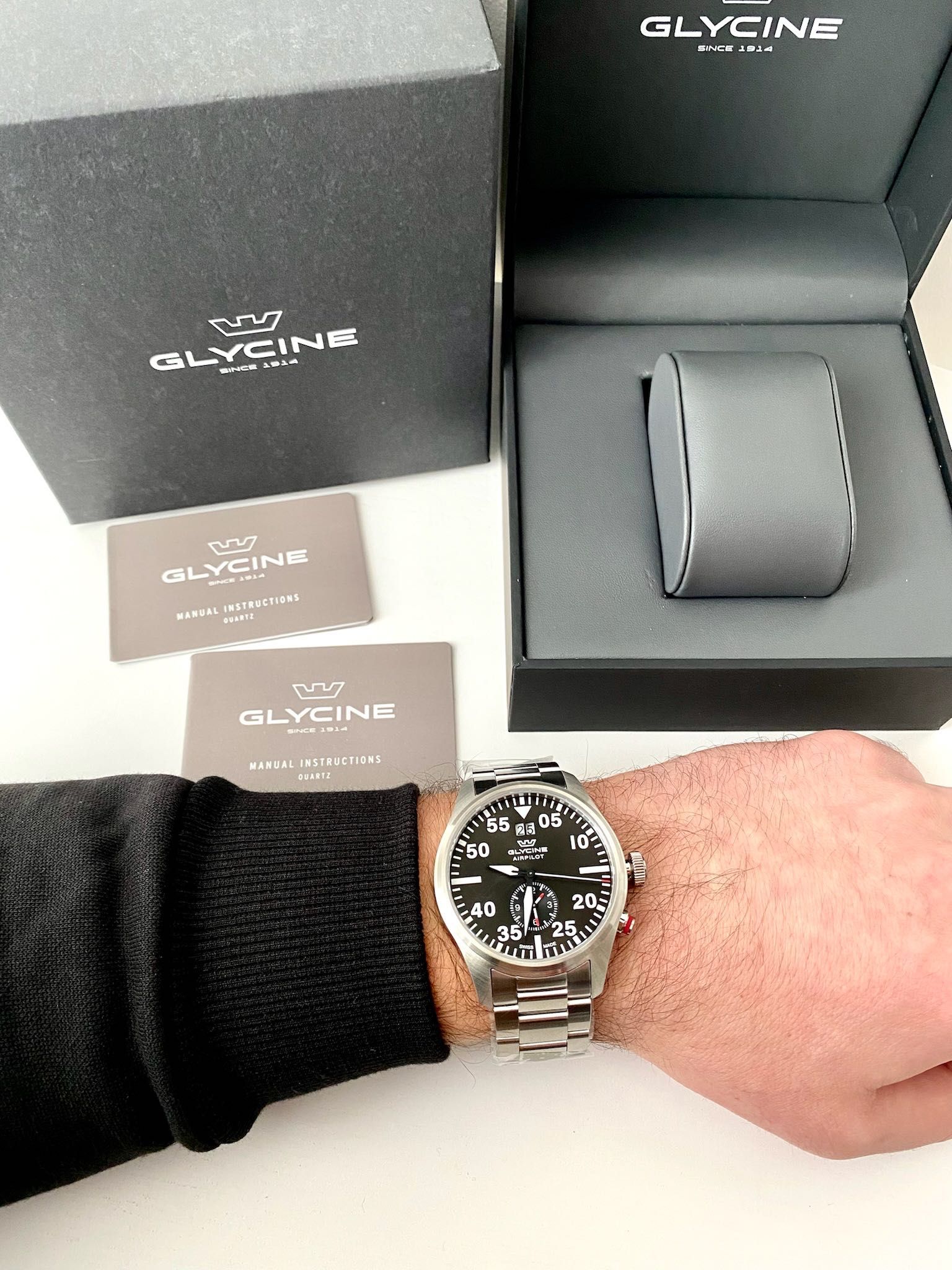 Glycine Мужские швейцарские часы хронограф Чоловічий годинник оригінал