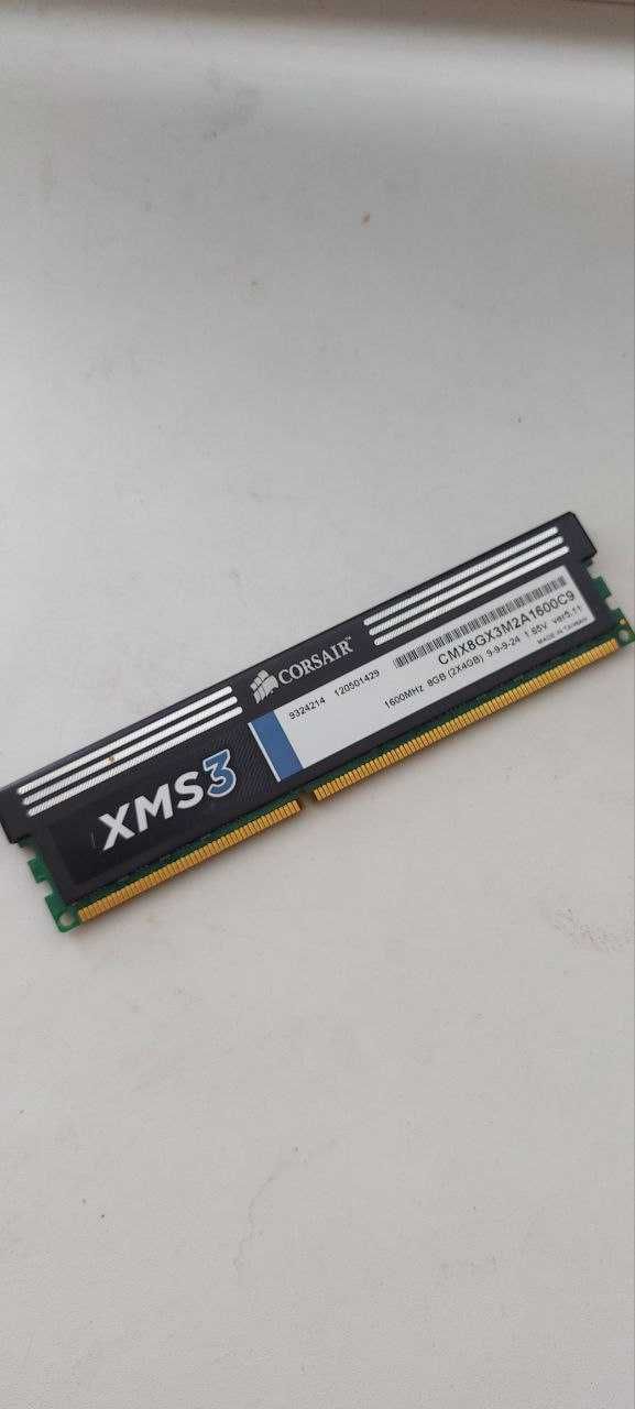 оперативная память corsair xms3 ddr3 4gb 1600mhz