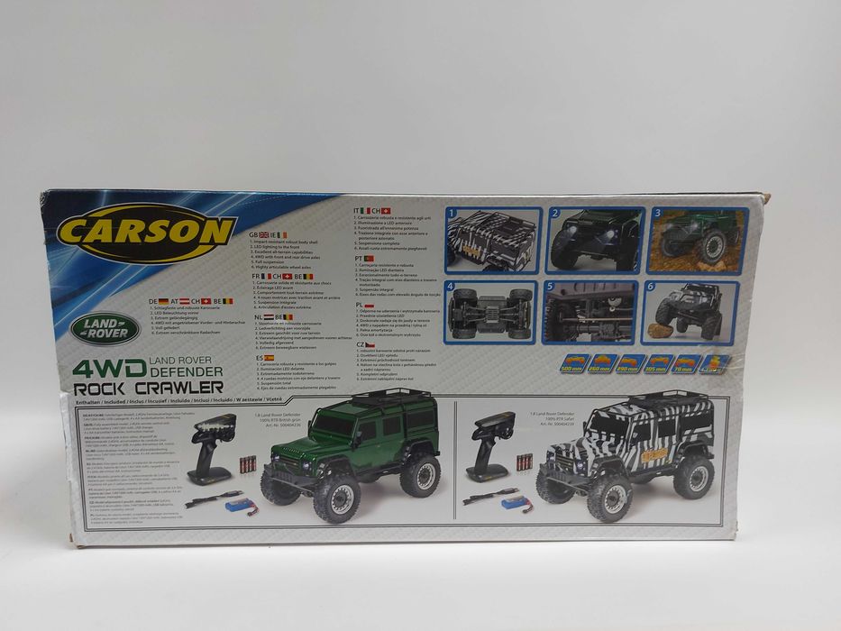 Carson RC 1/8 Land Rover Defender Green RTR Rock Crawler RC35
