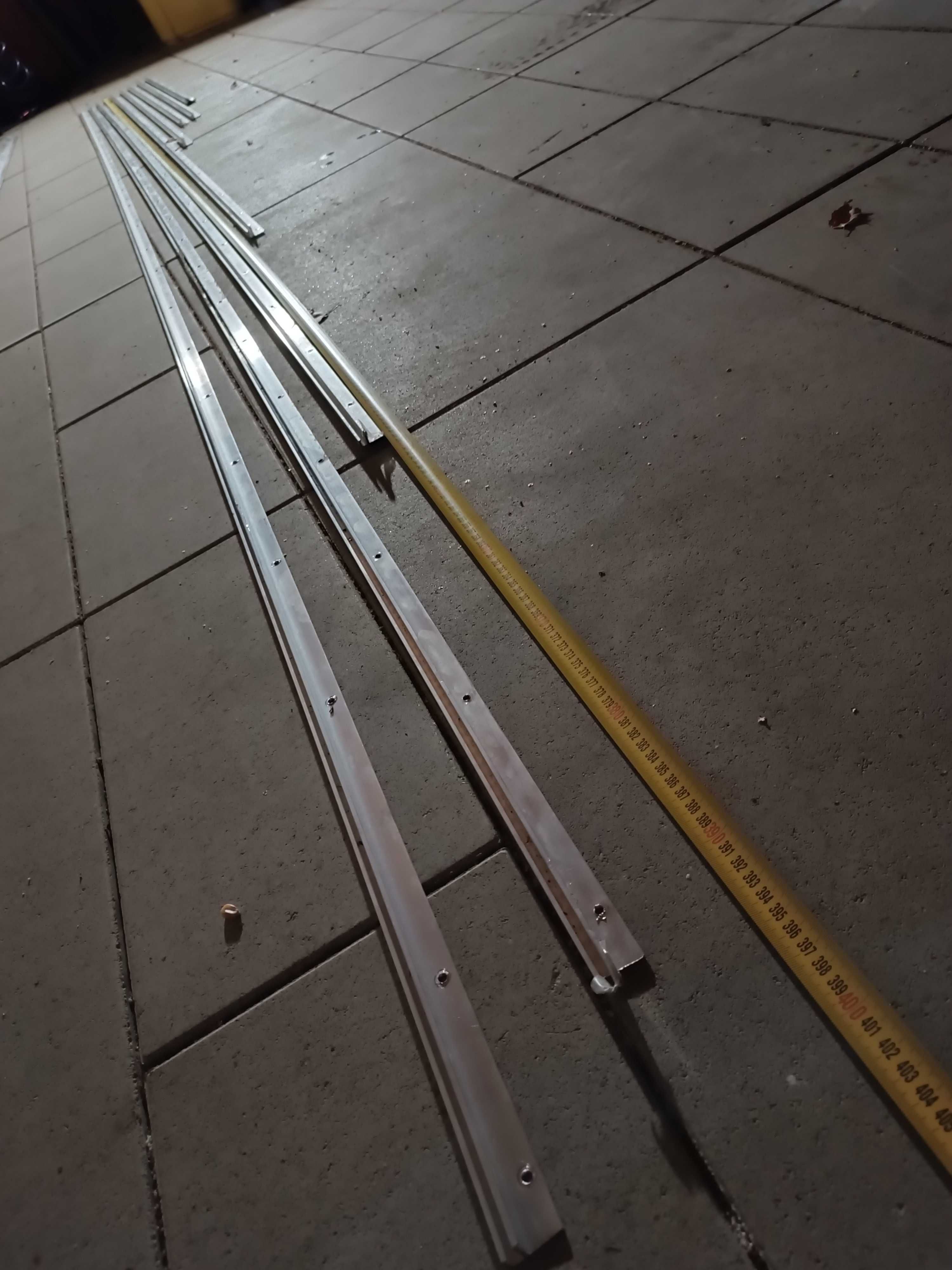 Profil aluminiowy mocujący płótno sufitu napinanego F + krawędziowy L
