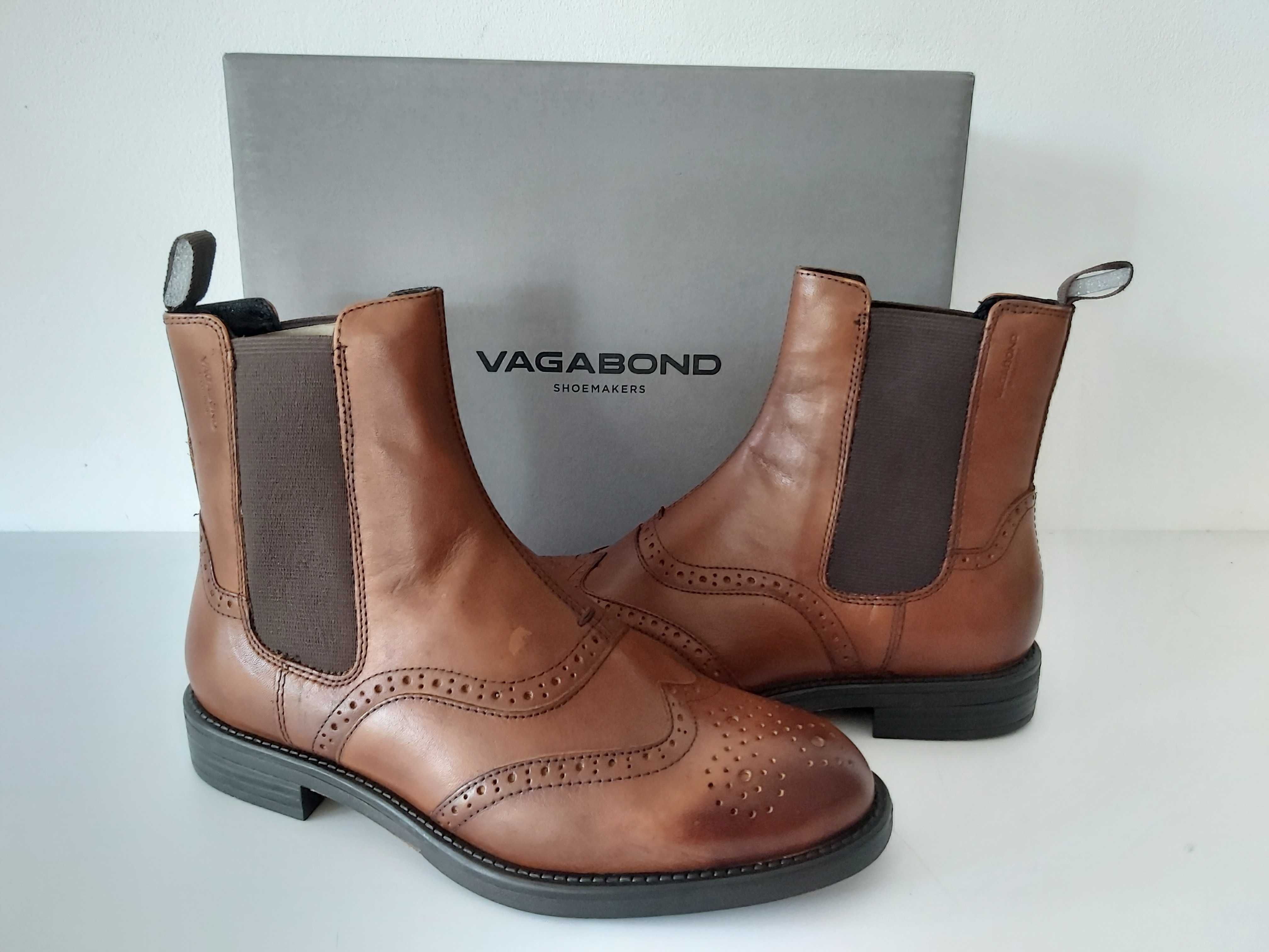 Buty sztyblety VAGABOND botki koniakowe 36