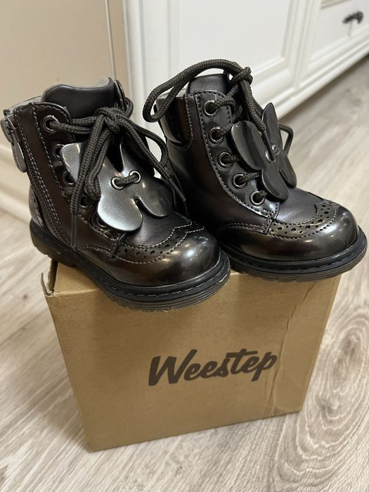 Черевики, чобітки демісезонні для дівчинки  Weestep 21 розмір 13 см