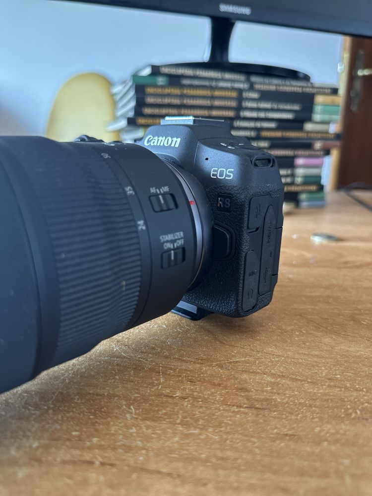 Canon EOS R8 + RF 24 - 70 f2.8 L + RF 24 - 50 + Weebill 3S + 2 bateria