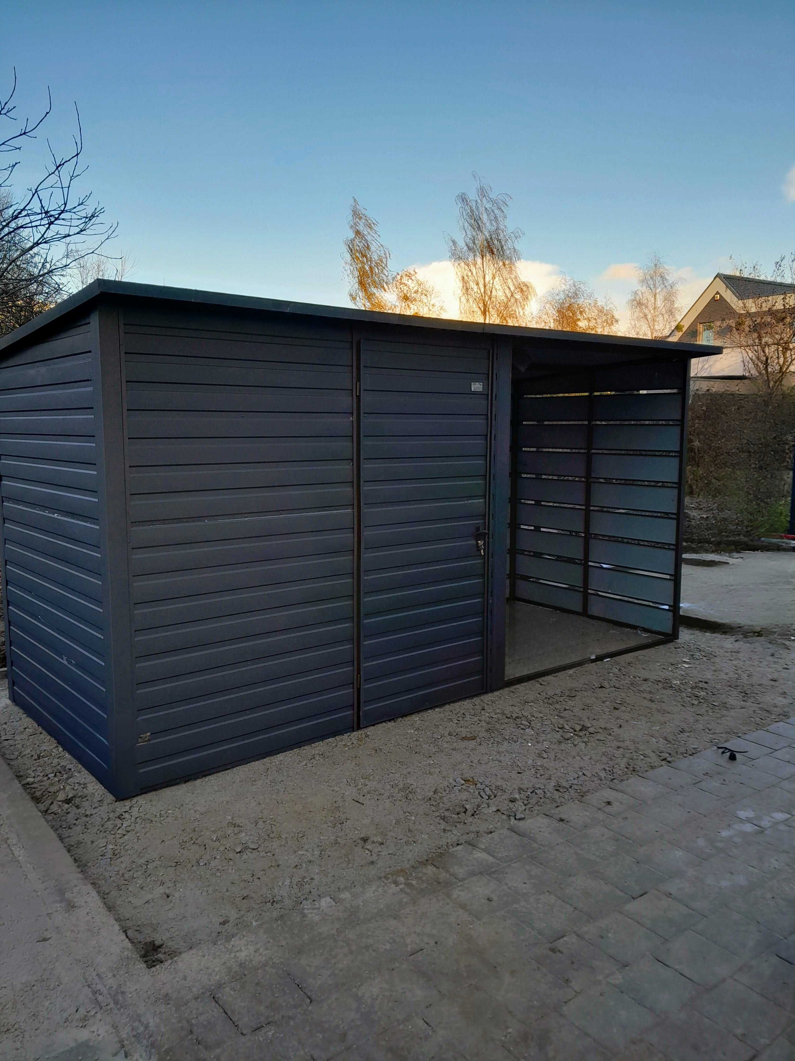 Schowek narzędziowy 2,50x2 + 2x2 wiaty panelowej / domek narzędziowy