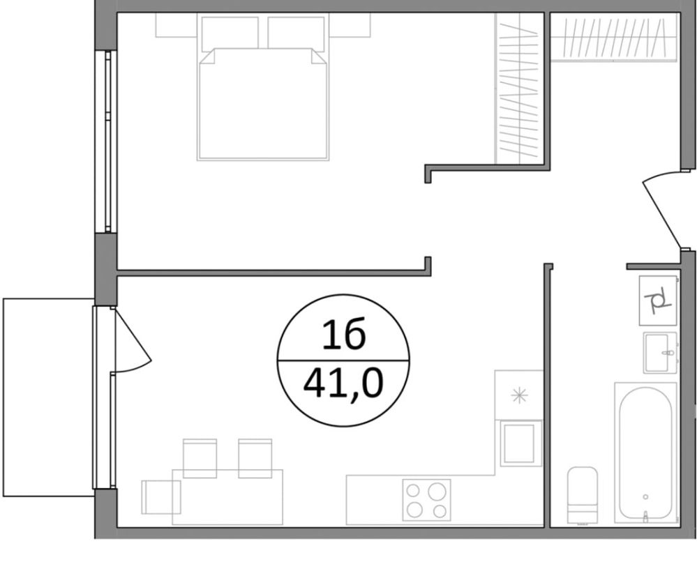 Продаж 1 кімн. квартири 41 м2 в ЖК Грінвуд-3 в Брюховичах