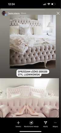 Piękne łóżko w stylu Ludwikowskim 200x200