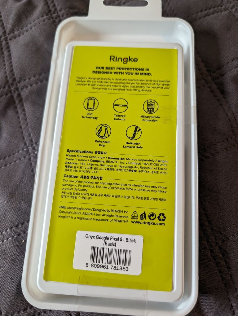 Etui Ringke Onyx do Google Pixel 8, pokrowiec, case, cover, plecki