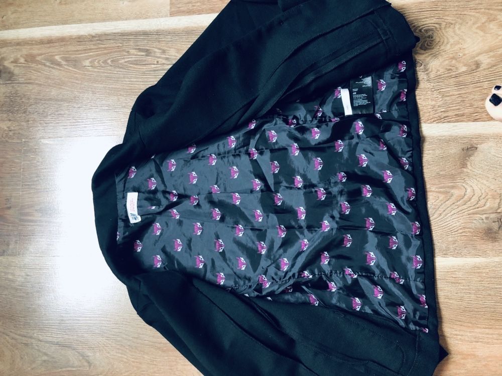 Піджак в школу для дівчинки чорний H&M, 152 см, 11-12 років