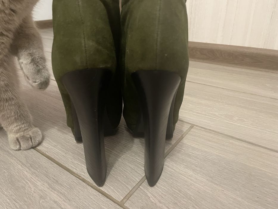 Ботильоны на высоком каблуке ЭКО
