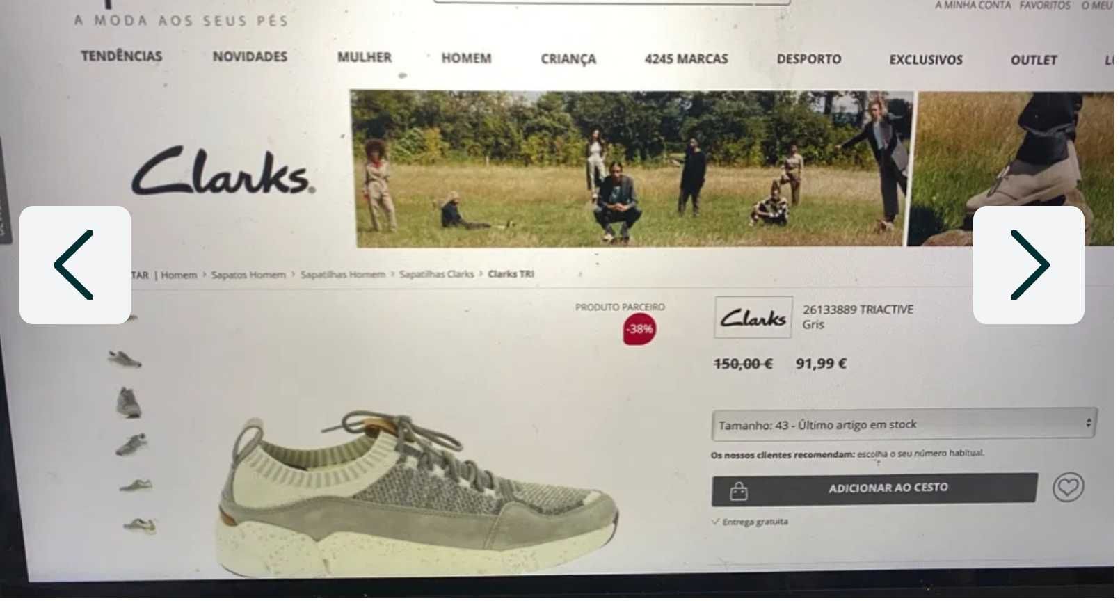 Ténis CLARKS Trigenic Tri-Active Knit Novos a estrear