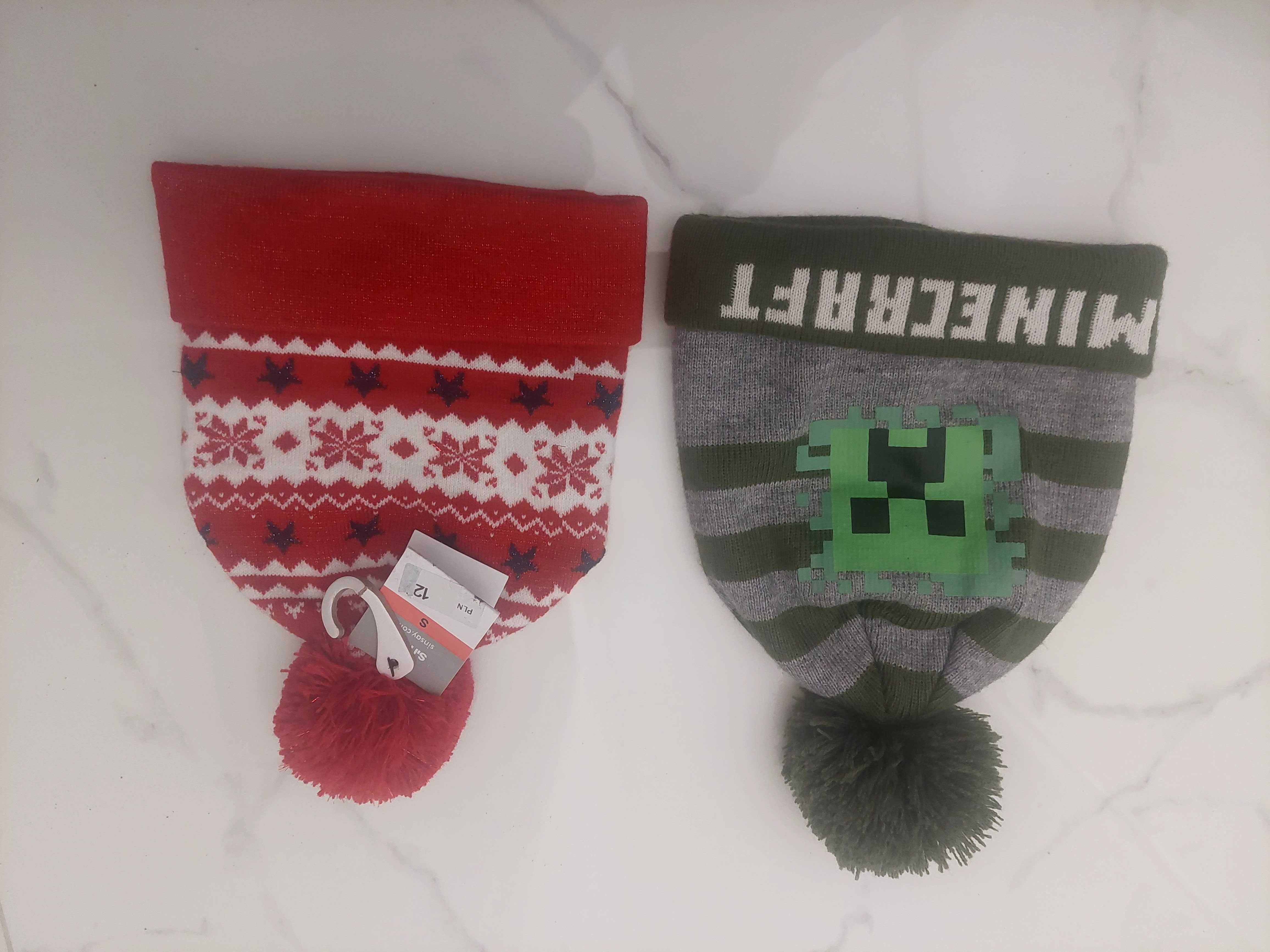 Zestaw czapek dla chłopca 2-3 lata Minecraft