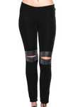 Legginsy TRIPP NYC goth wycięcia welur killstar dollskill