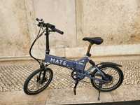 Bicicleta elétrica MATE City+ 250W (como nova)