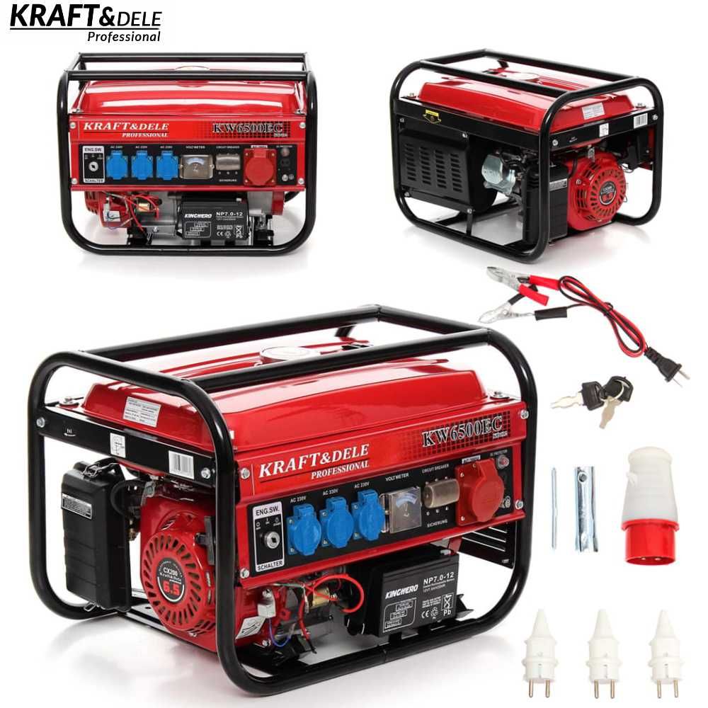 KRAFT&DELE Agregat Prądotwórczy Generator 2500w 400v/230v/12v