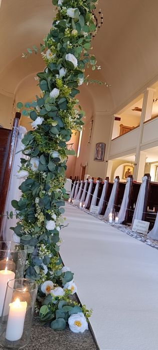 Świeczniki, konfetti, bańki mydlane, łuki kwiatowe, 5 ramienne świeczn