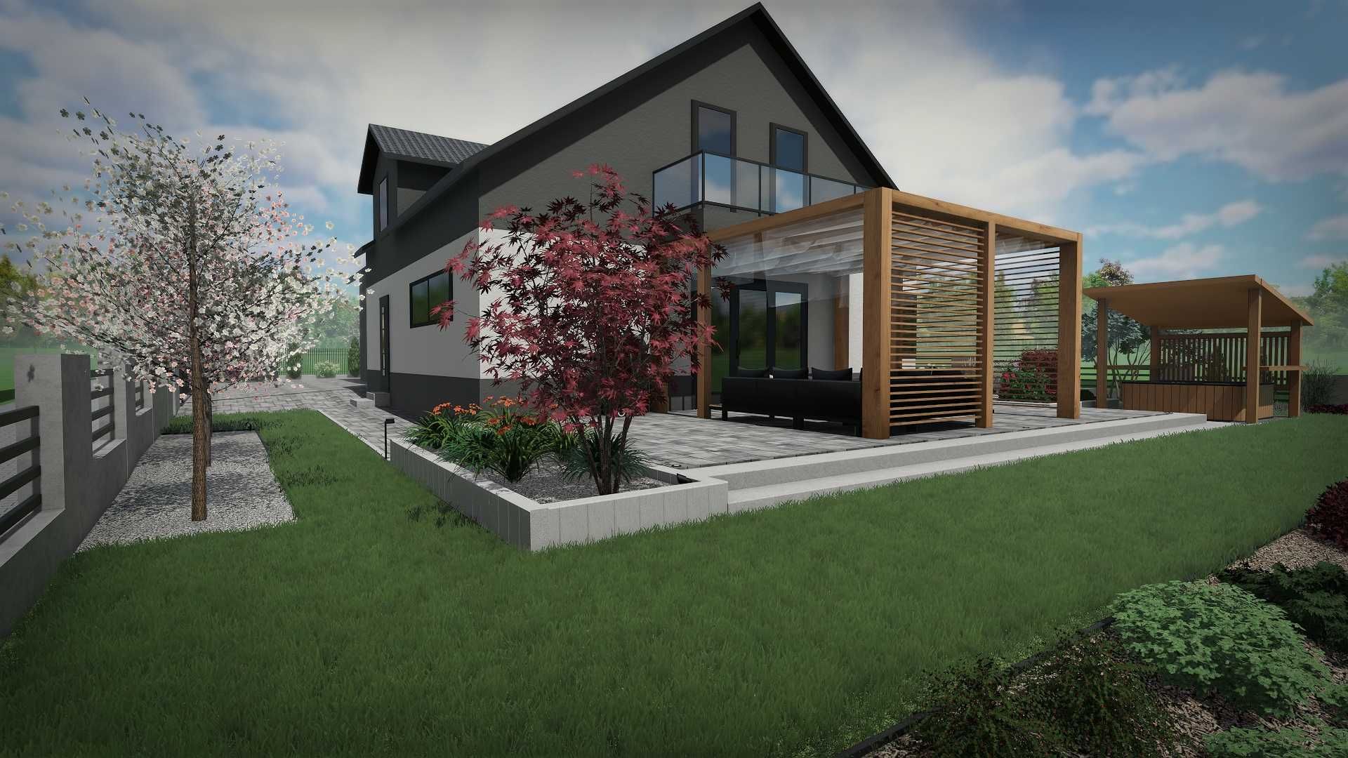 Projektowanie ogrodów, tarasów, rabat, elewacji - Architekt Krajobrazu