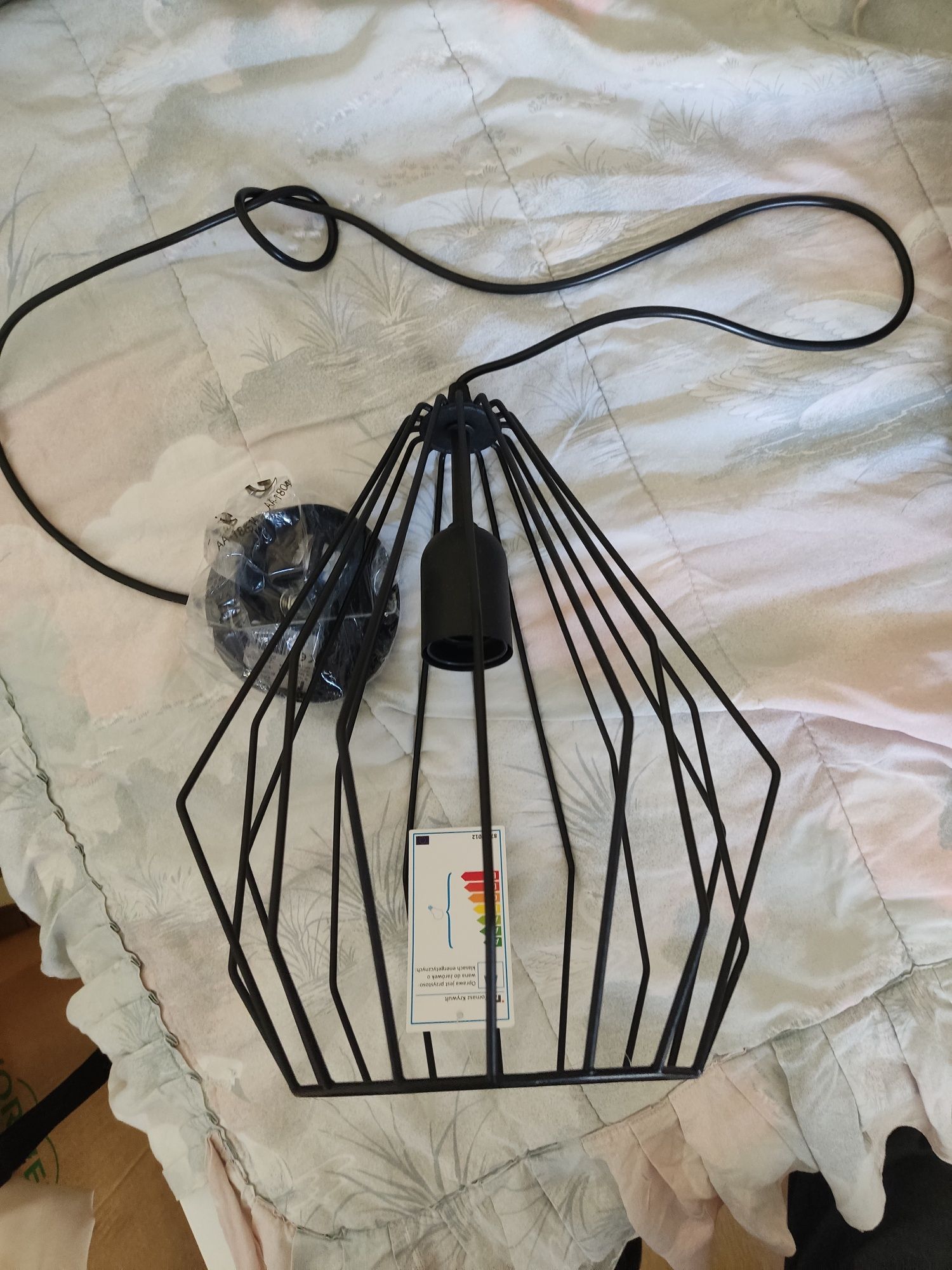 Lampa wisząca czarna