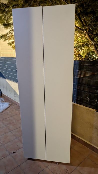 Armário prateleiras madeira branco