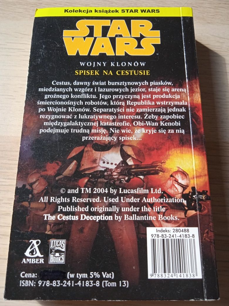Książka Star Wars, Gwiezdne Wojny - Spisek na Cestusie