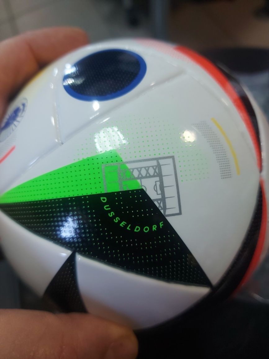 Міні- футбольний м'яч унісекс adidas  EURO 2024 - БІЛИЙ/ЧОРНИЙ/GLORY