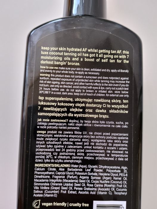 suchy olejek samoopalający w sprayu 236 ml b.tan