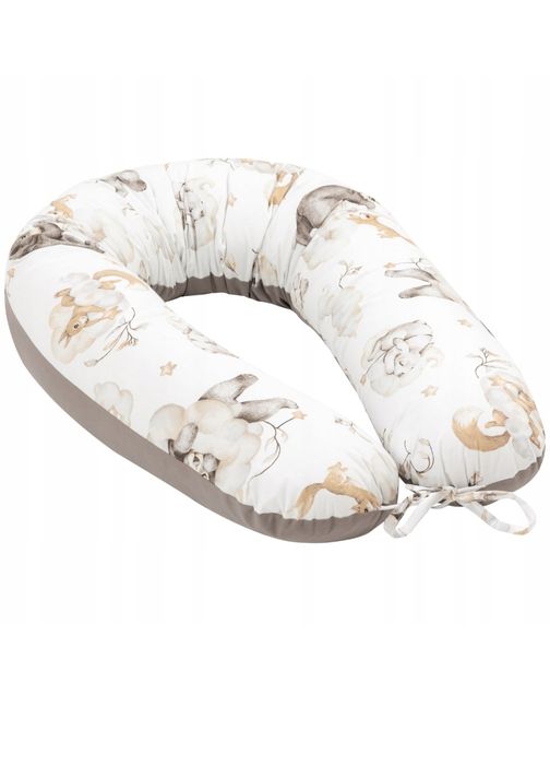 PPoduszka do spania/ karmienia CIĄŻOWA typu V BAWEŁNA JUKKI